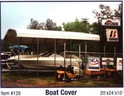 metal boat cover 128