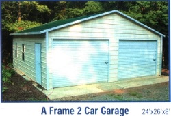 A-Frame Metal Carport 