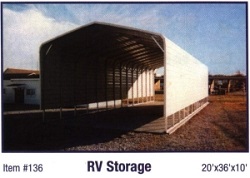 Metal RV Storage 136