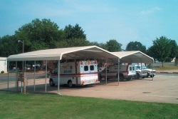 2 metal carports