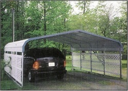 Metal 2 car carport 149