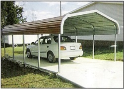 Single Metal Carport 152