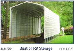 metal RV Storage 204